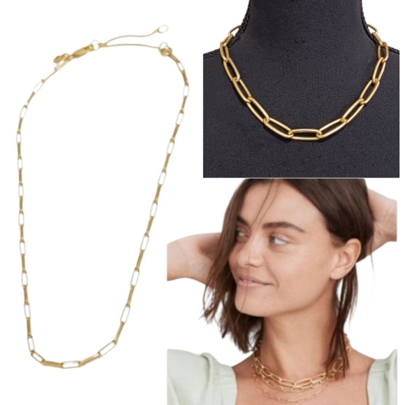 Madewell Paperclip Chain Necklace - Picture 1 of 6
